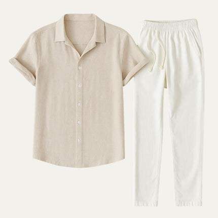 Men’s Summer Shirt and Trousers Set