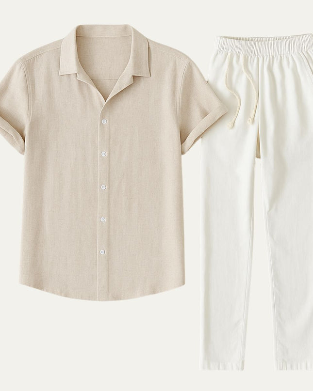 Men’s Summer Shirt and Trousers Set