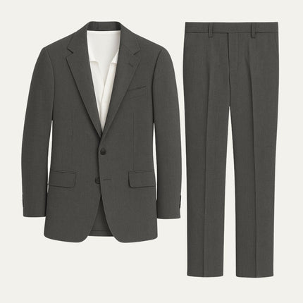 Men’s Tailored Suit Set with Notch Lapel
