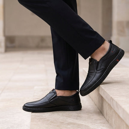 Men’s Textured Casual Loafers