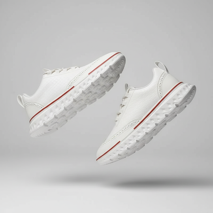 Men’s Textured Lace-Up Cushion Sneakers