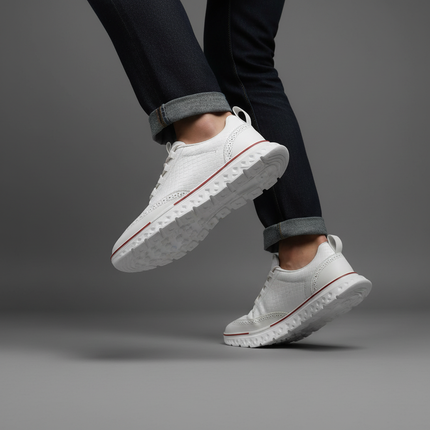 Men’s Textured Lace-Up Cushion Sneakers