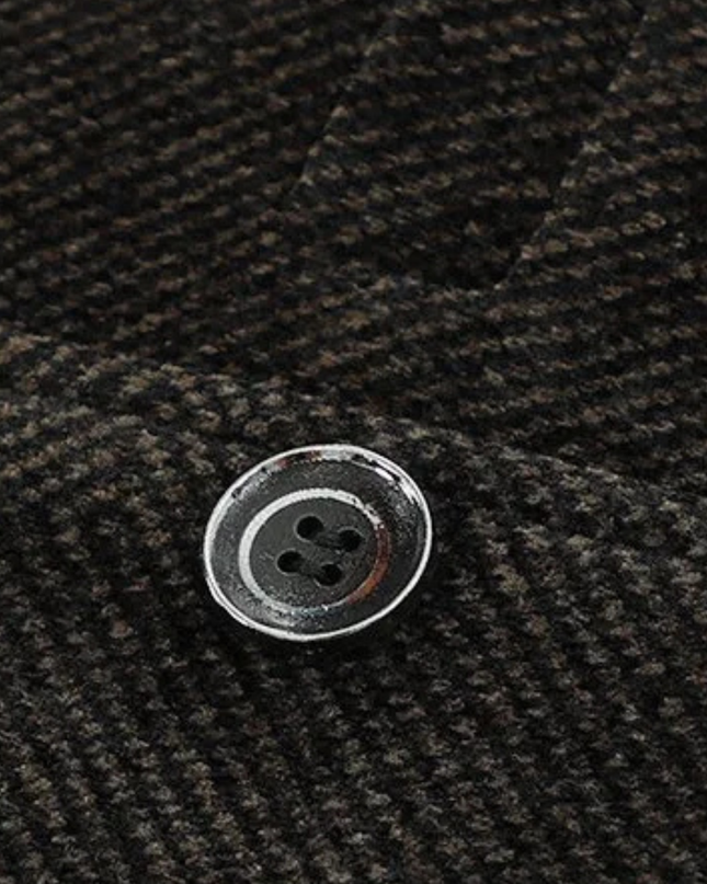 Men’s Textured Notch Lapel Two-Button Blazer