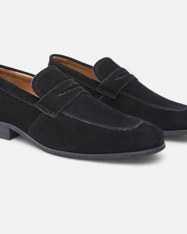 Men’s Textured Penny Strap Loafers