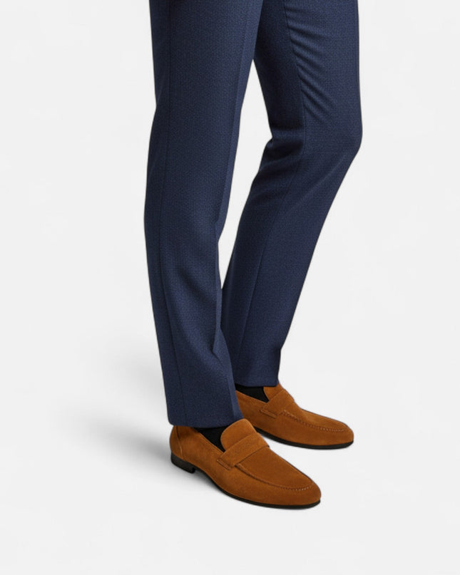 Men’s Textured Penny Strap Loafers