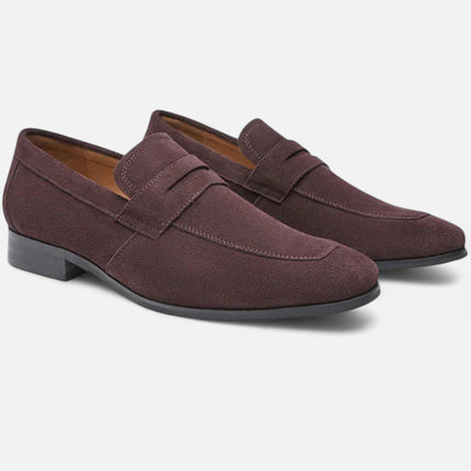 Men’s Textured Penny Strap Loafers