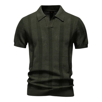 Men’s Textured Polo Shirt