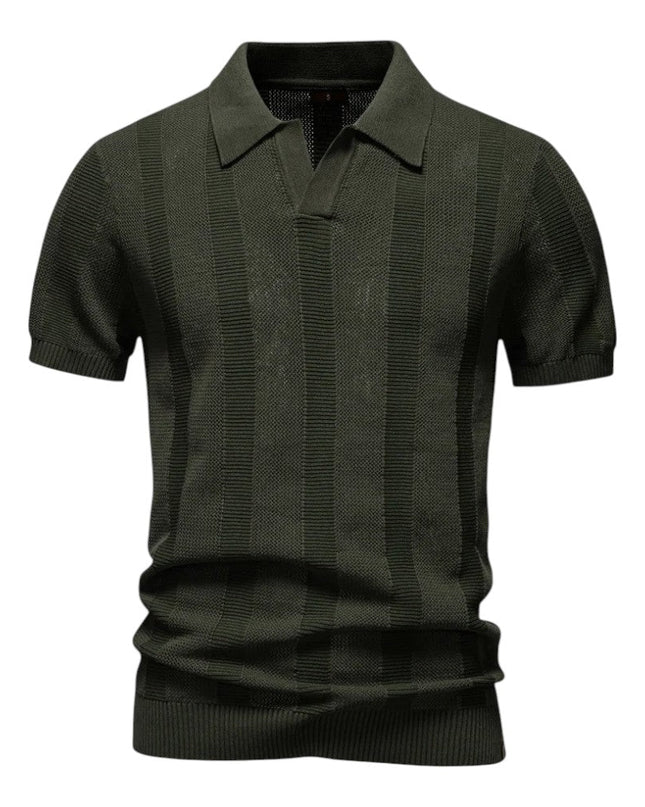 Men’s Textured Polo Shirt