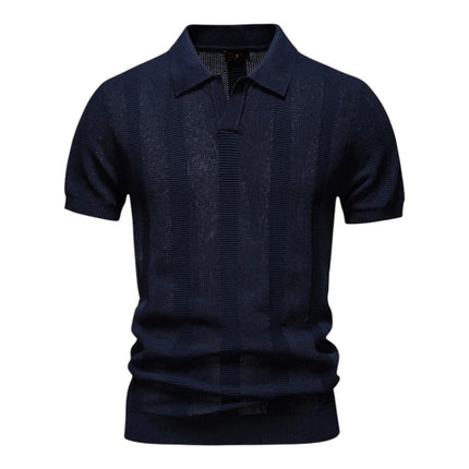 Men’s Textured Polo Shirt