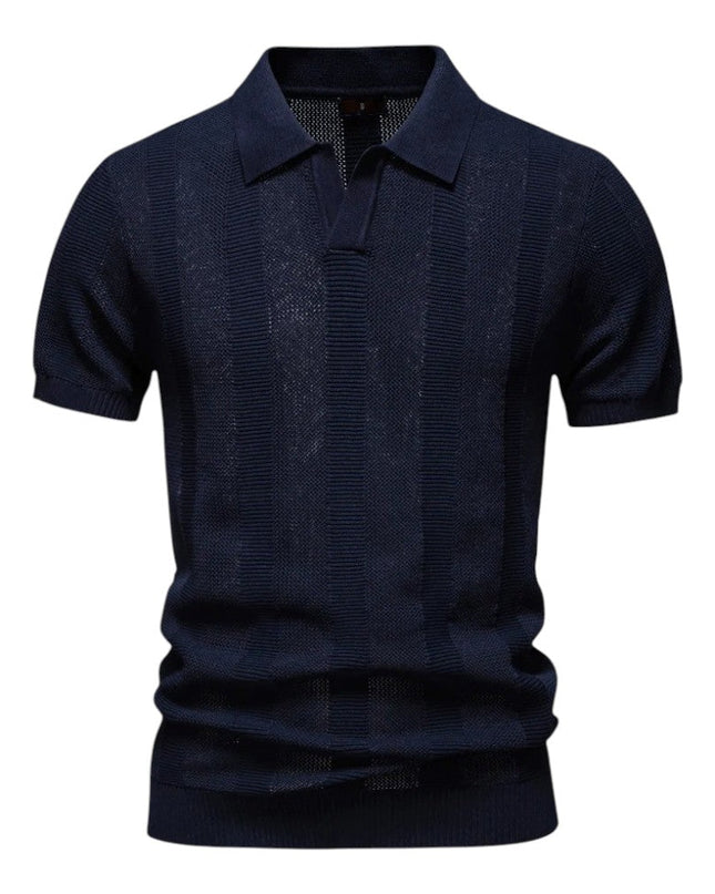 Men’s Textured Polo Shirt