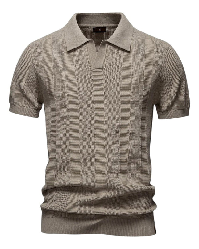 Men’s Textured Polo Shirt