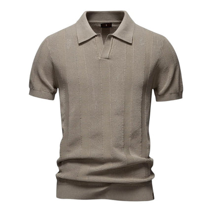 Men’s Textured Polo Shirt