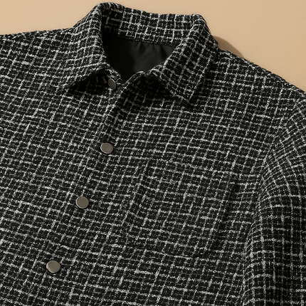 Men’s Textured Shirt Jacket