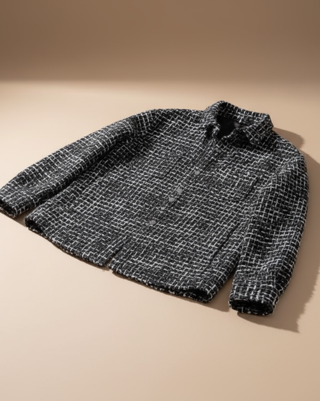 Men’s Textured Shirt Jacket