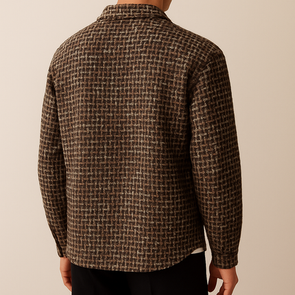 Men’s Textured Shirt Jacket
