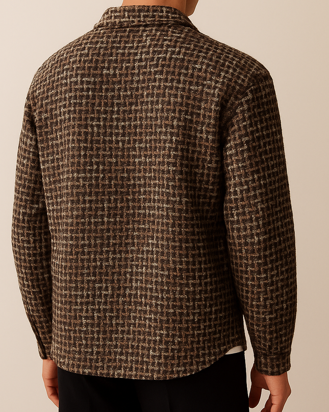 Men’s Textured Shirt Jacket