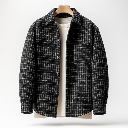 Men’s Textured Shirt Jacket