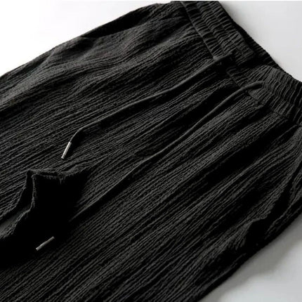Men’s Textured Short Sleeve Top and Pants Set