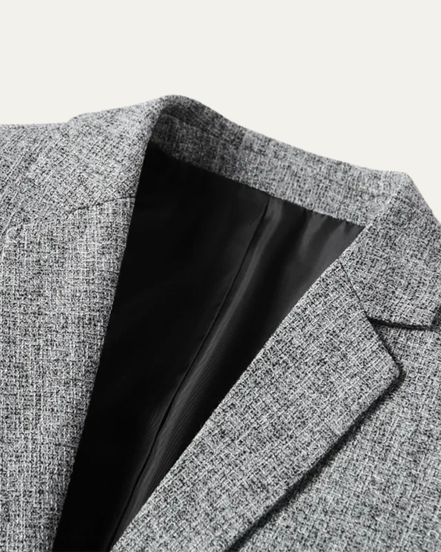 Men’s Textured Single-Breasted Blazer