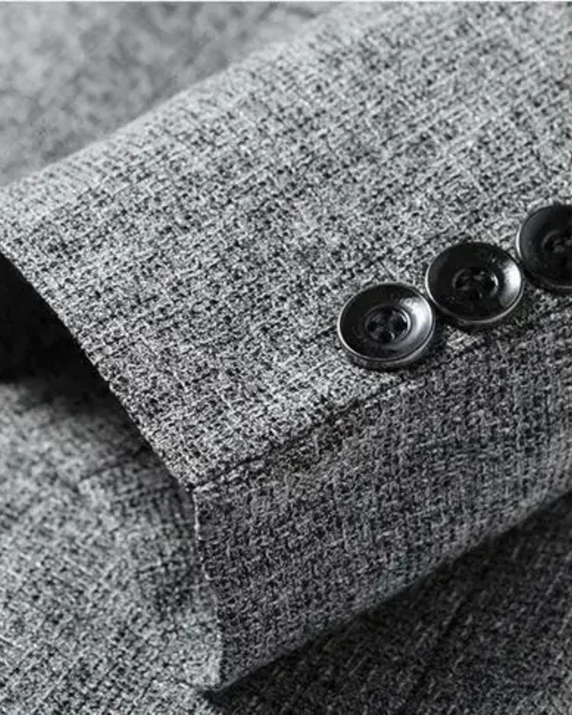 Men’s Textured Single-Breasted Blazer