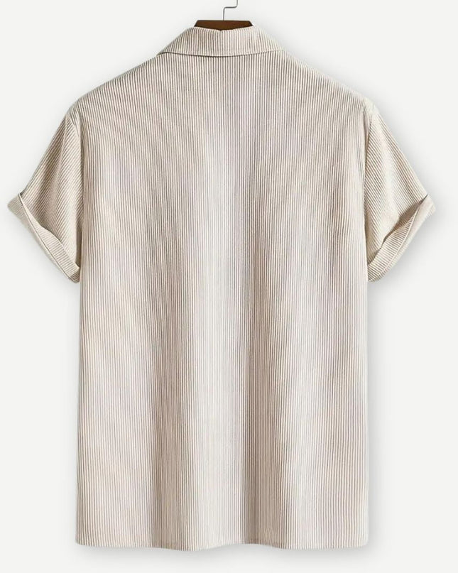 Men’s Textured Sleeve Polo