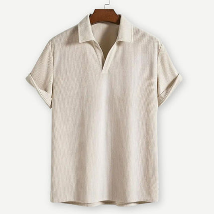 Men’s Textured Sleeve Polo