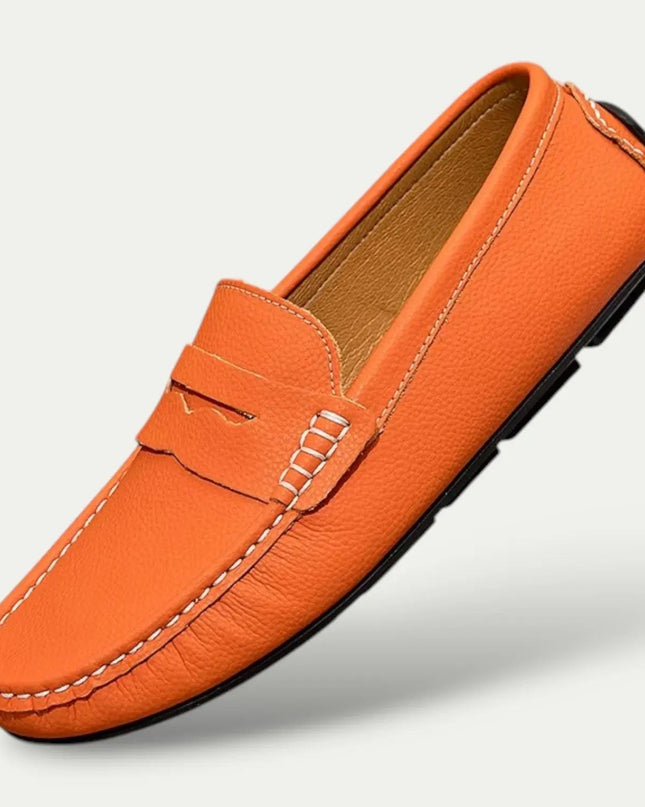 Men’s Textured Slip-On Loafers