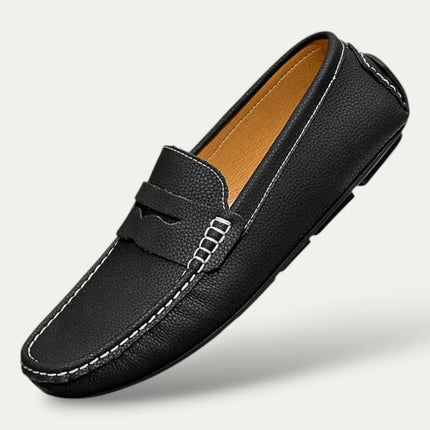 Men’s Textured Slip-On Loafers