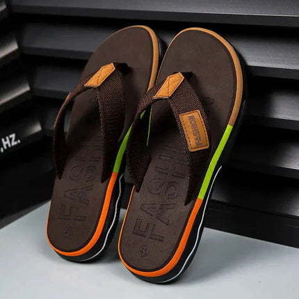 Men’s Textured Strap Flip Flops