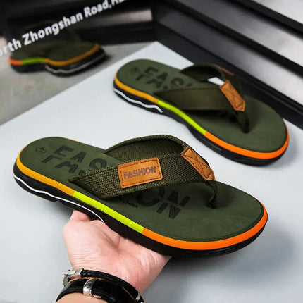 Men’s Textured Strap Flip Flops