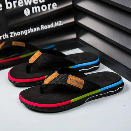 Men’s Textured Strap Flip Flops