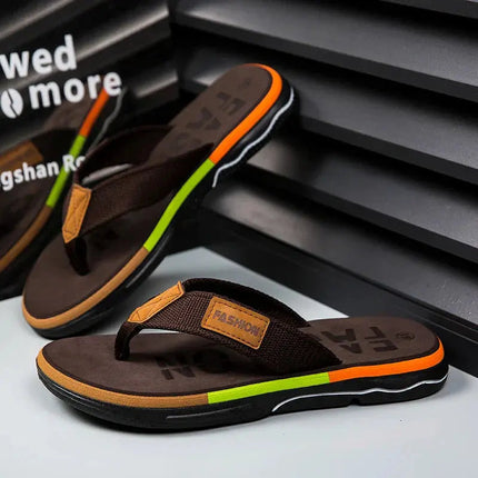 Men’s Textured Strap Flip Flops