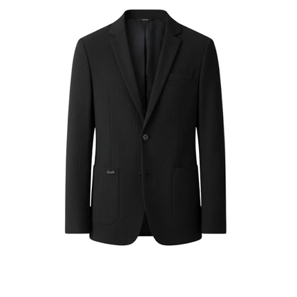 Men’s Textured Two Button Blazer