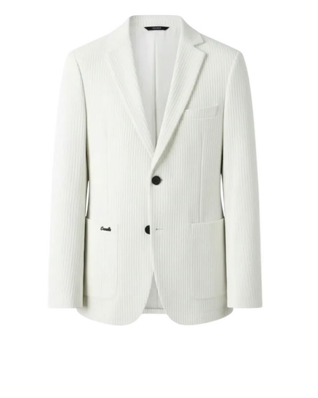 Men’s Textured Two Button Blazer