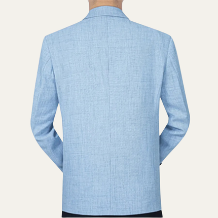Men’s Textured Two-Button Notched Blazer