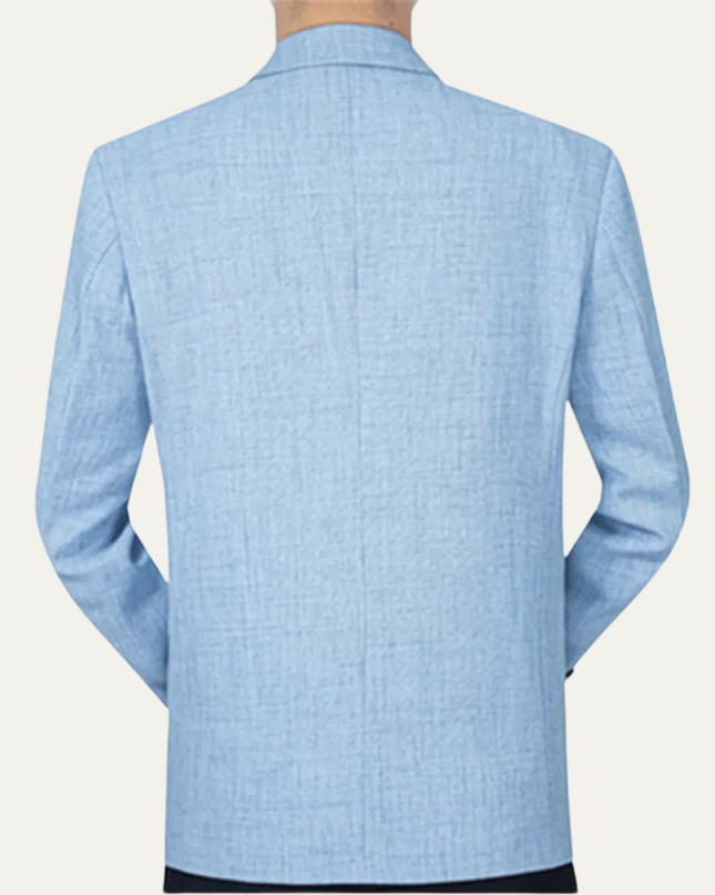 Men’s Textured Two-Button Notched Blazer