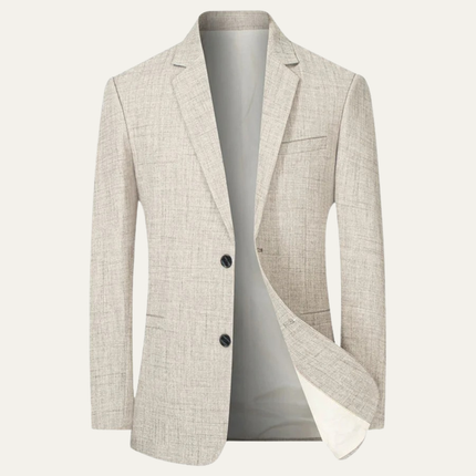 Men’s Textured Two-Button Notched Blazer