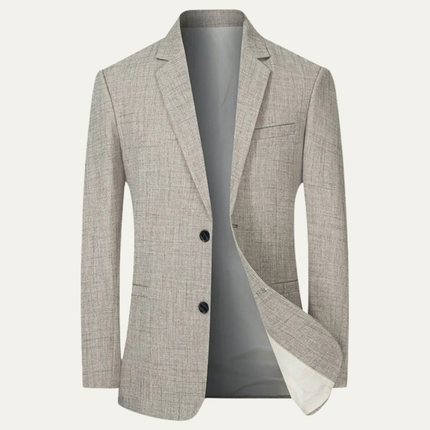 Men’s Textured Two-Button Notched Blazer