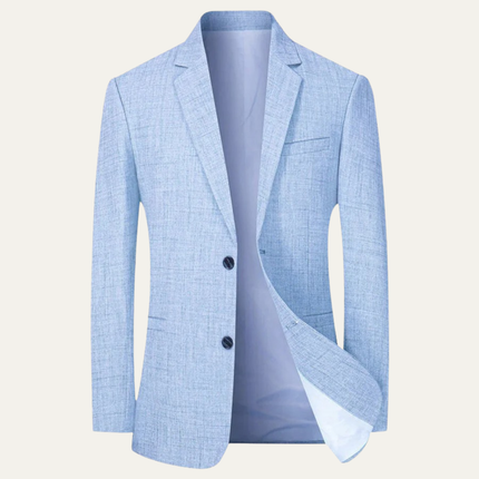 Men’s Textured Two-Button Notched Blazer