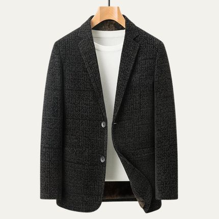 Men’s Textured Two-Button Tailored Blazer