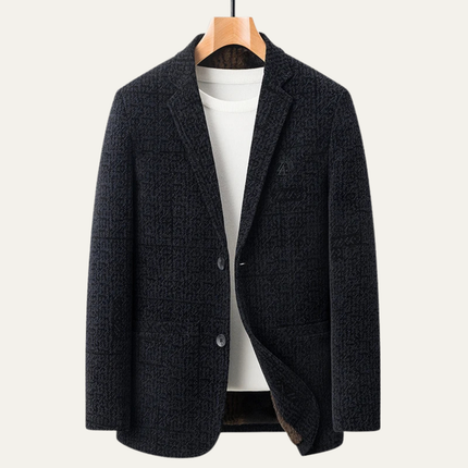Men’s Textured Two-Button Tailored Blazer