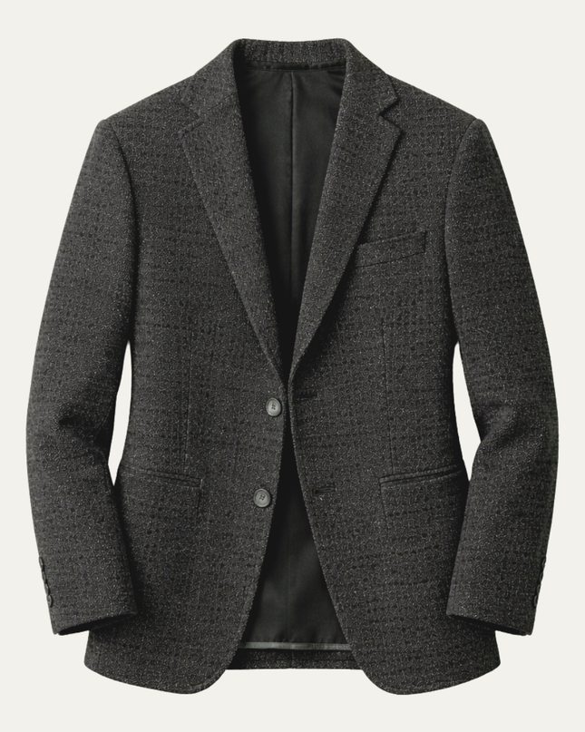 Men’s Textured Two-Button Tailored Blazer
