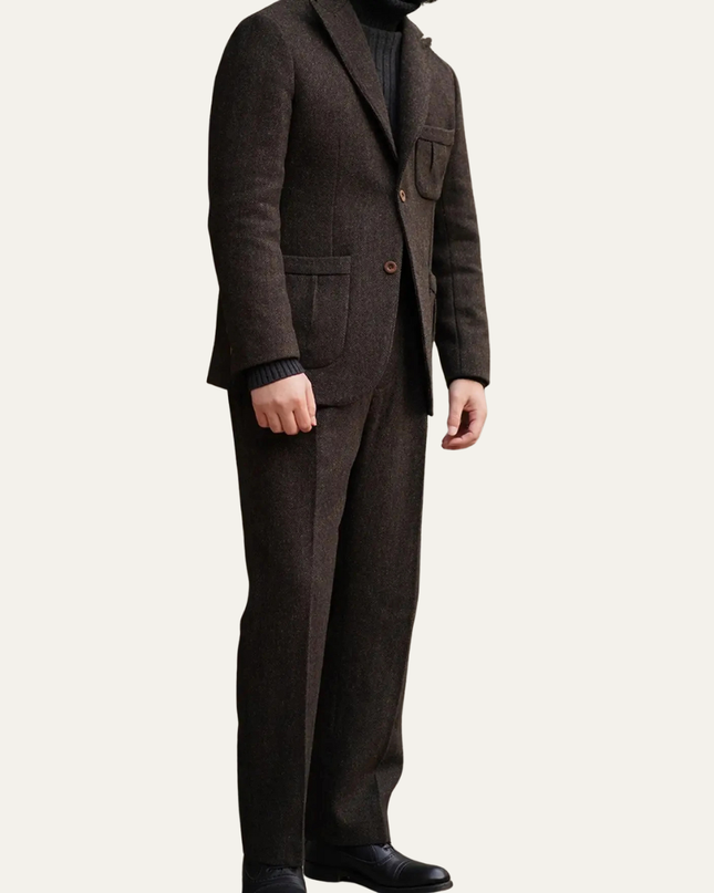 Men’s Textured Two-Piece Tailored Set