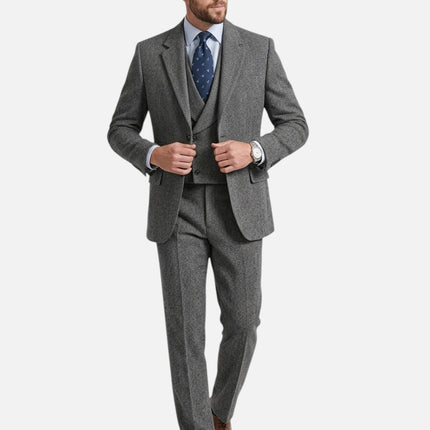 Men’s Three-Piece Heritage Texture Suit Set