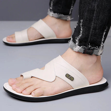 Men’s Toe Loop Strap Slide Sandals