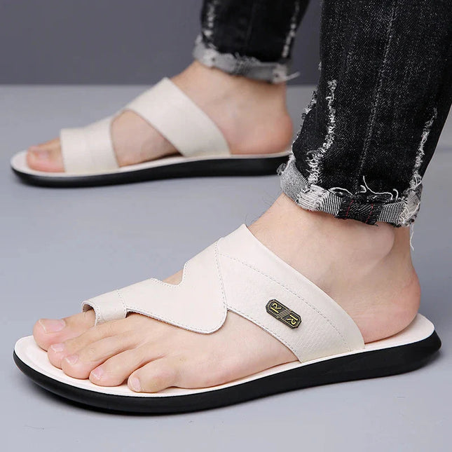 Men’s Toe Loop Strap Slide Sandals