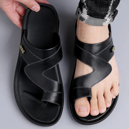 Men’s Toe Loop Strap Slide Sandals