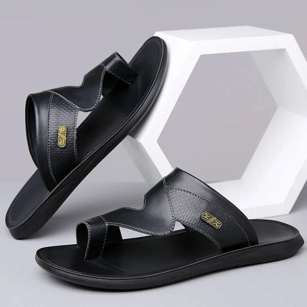Men’s Toe Loop Strap Slide Sandals