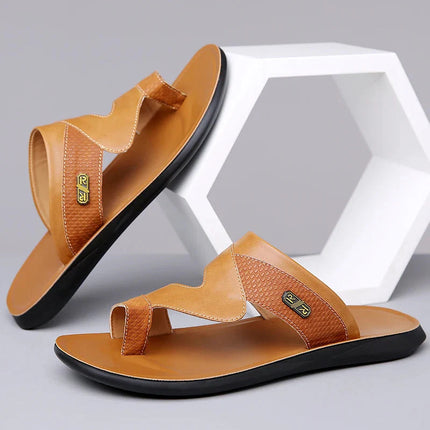 Men’s Toe Loop Strap Slide Sandals
