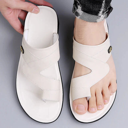 Men’s Toe Loop Strap Slide Sandals